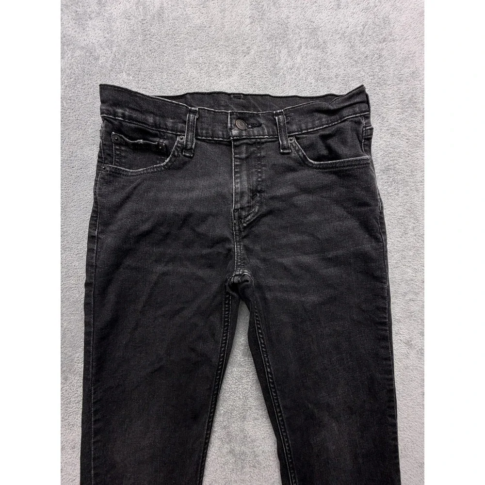 Levis 511 Jeans Mens 30x30‎ Black Slim Taper Stretch Denim Pants Mid Rise Casual